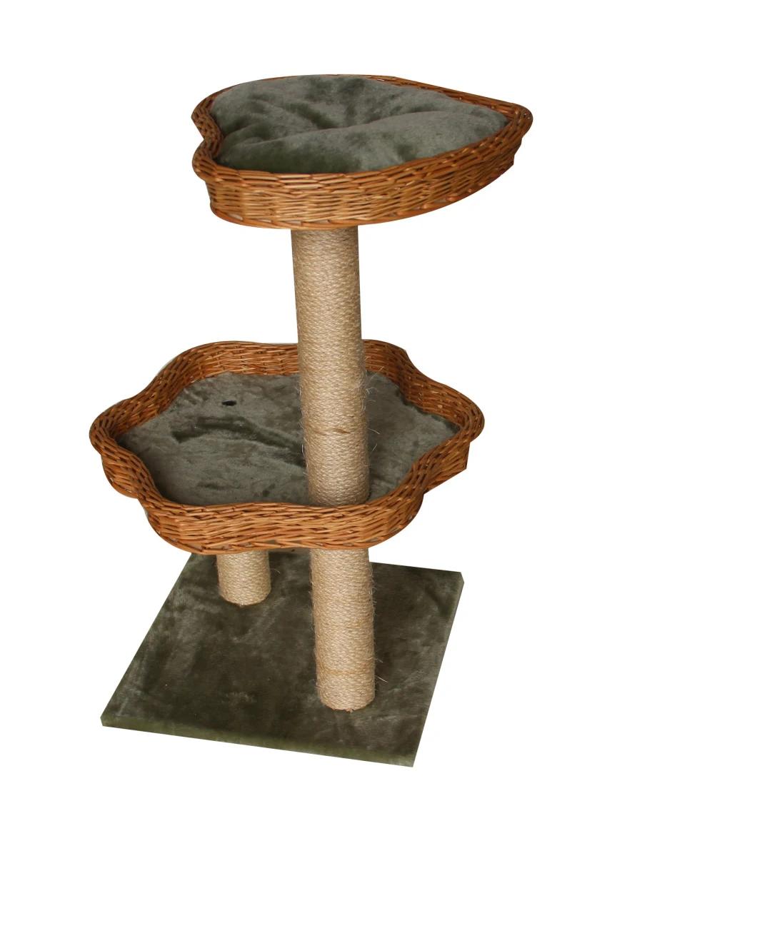 New Design Pet Product, Climbing Willow Cat Scratcher Tree