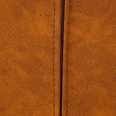 Metal Leg Room Furniture Fabric Chair Front PU Back Dining Chairs
