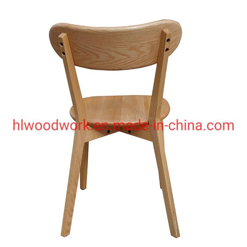 Cross Chair Oak Wood Dining Chair Wooden Chair Office Chair Round Seat Dining Room Chair