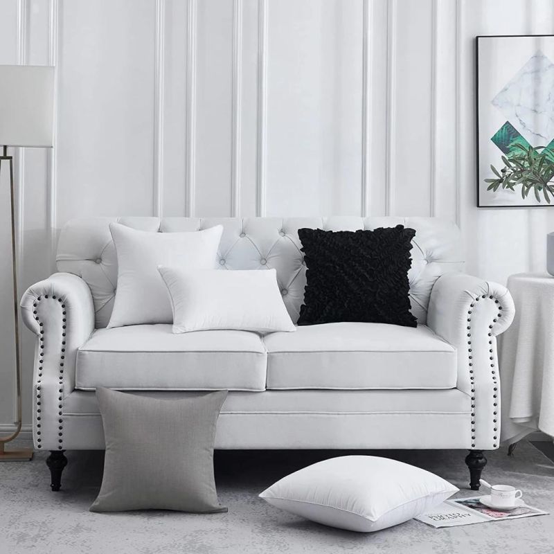 Oeko Certificated Cheapest Microfiber Fabric Polyester Gel Fiber Filled 16"X16" Scatter Sofa Cushion
