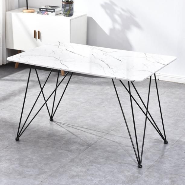 Northern Europe Modern Style Cheaper Stainless Steel Chair High Back Customized Flannel Fabric Dining Chair