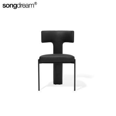 Restaurant Modern Furniture Sponge Back Wood Dining Room Dining Chair