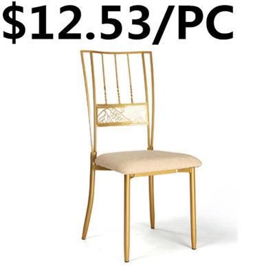 Simple Style Stackable Home Dining Wedding Banquet Metal Chiavari Chair