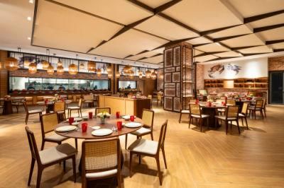 Rattan Wooden Fabric Leisure Asia Restaurant Hotel Chair
