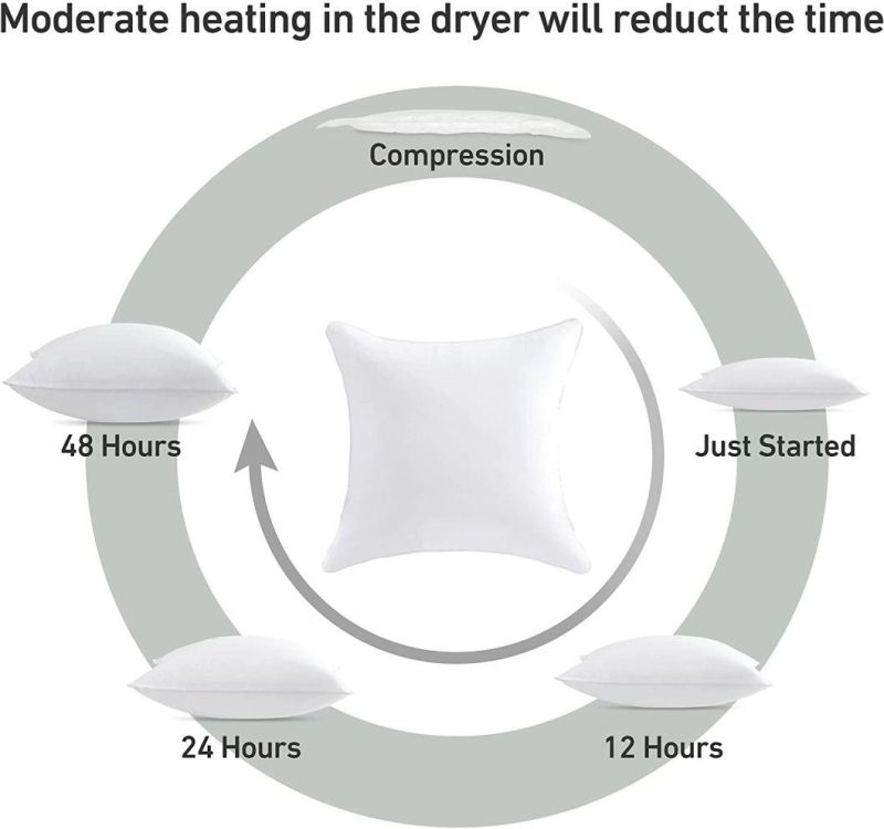 Cheapest Factory Supply Microfiber Fabric Hollow Gel Fiber Filled 18"X18" Sofa Seat Cushion
