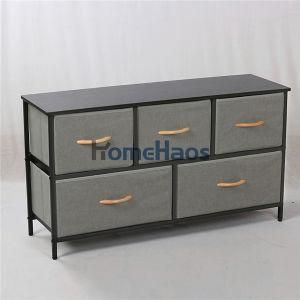 Home Furniture 8 Drawer Locker with Non-Woven Drawers and Steel Frame