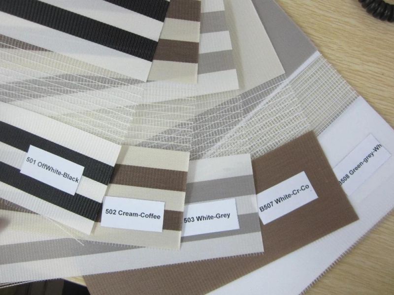 Double Roller Fabric Zebra Roller Blinds Roller Shades