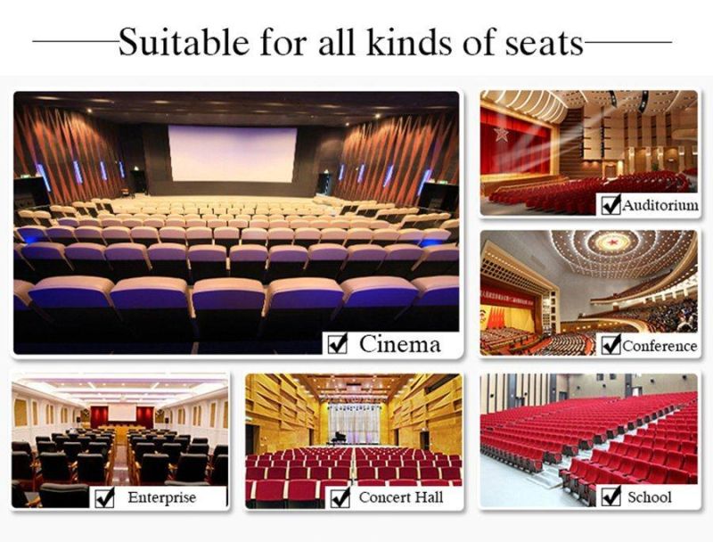 Jy-614 Cheap Plastic Shell Seat Fabric Chair Cinema Lecture Chair Cup Holder Theater Auditorium Seating