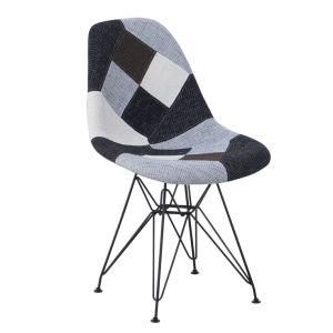 Promotion Patchwork Dining Chair with Metal Wire Legs