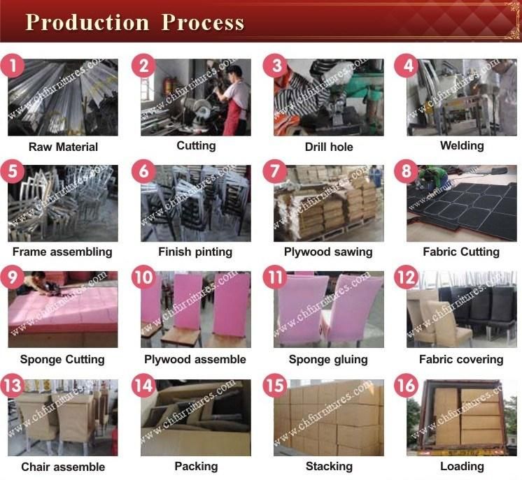 Wholesale Stackable Stacking Black Fabric Steel Iron Metal Yc-Zg89-02