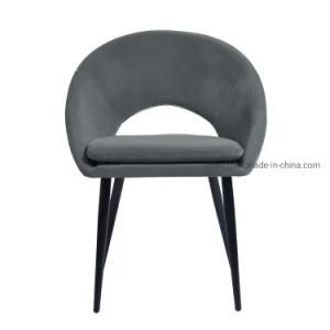 Quality Assurance New Design High Back Rest Fabric Upholstered Seat Side Desk Chair Dining Room Chair