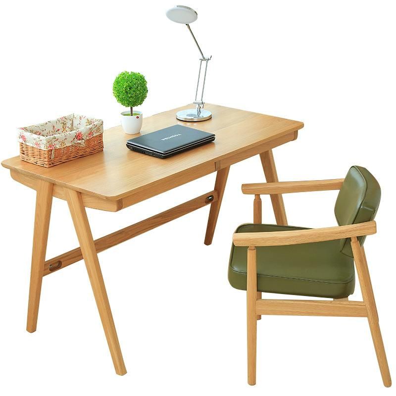 Furniture Modern Furniture Chair Home Furniture Wooden Furniture Contemporary Green Faux PU Leather Wooden Seat Restaurant Dining Room Chair Set with Handle