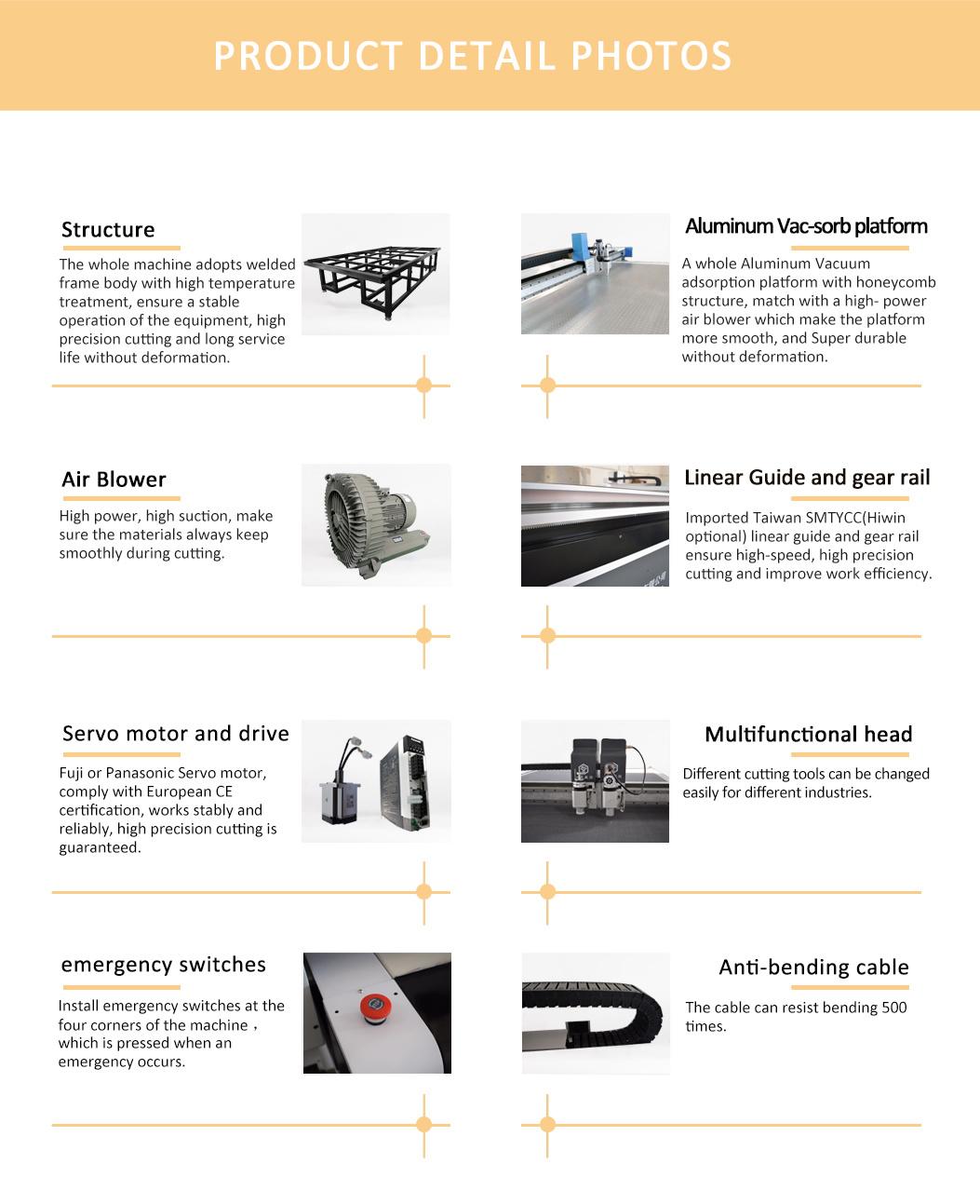 CNC Automatic Equipment Fabric Leather Sofa Cutting Machine for Customizable