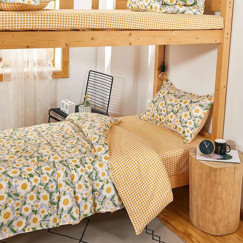Bunk Bed 100% Linensheets, Wholesale Bed Cover Linen Fabric, Cover Duvet Cotton