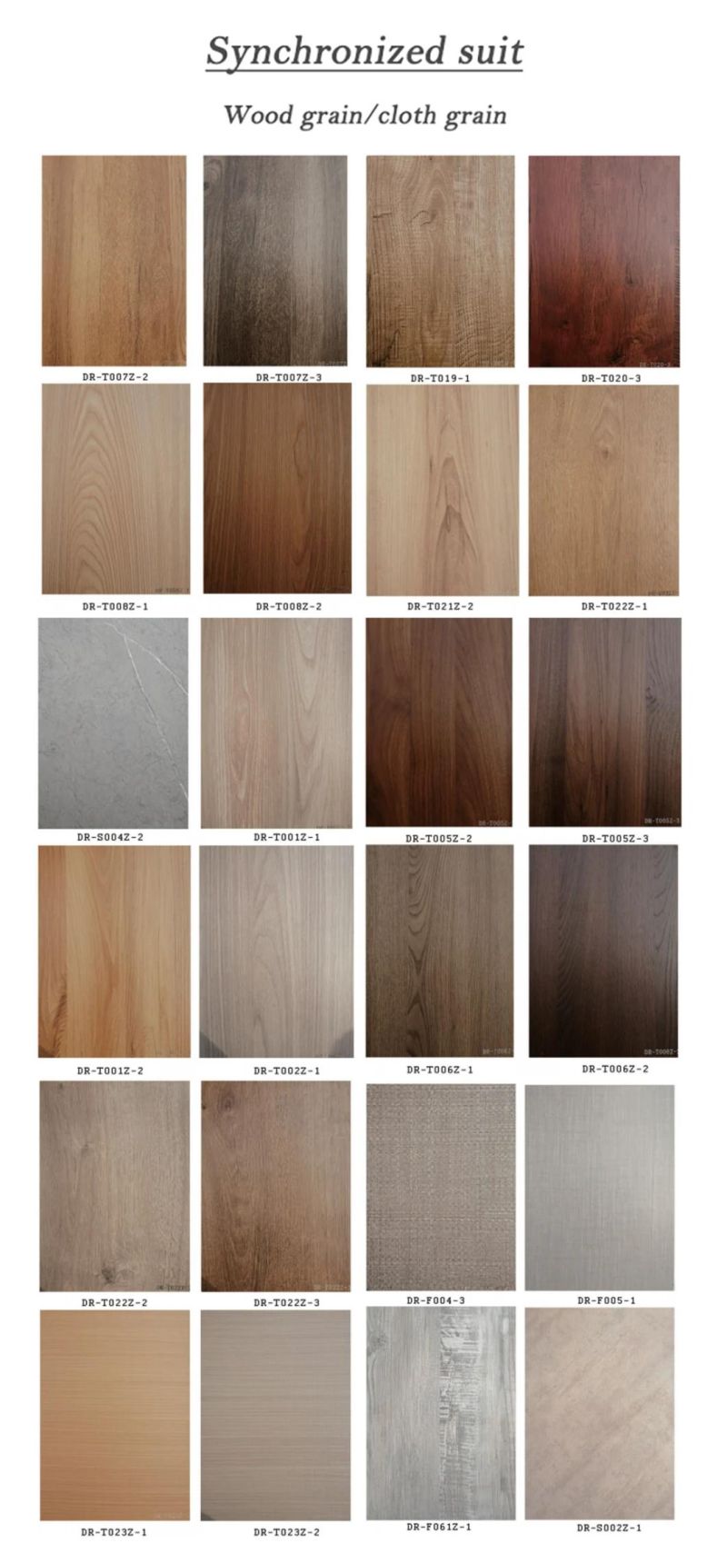 17mm Wood Grained Melamine MDF Board Melamine Laminated MDF
