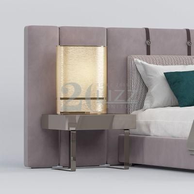 OEM ODM Modern Luxury Upholstered Double King Queen Size Bed Leisure Wood Bedroom Furniture