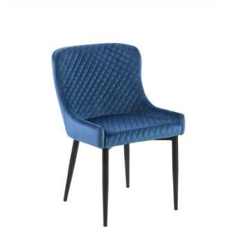 Dining Chair Dining Room Home Black Metal Legs Velvet Upholstered Dining Chair