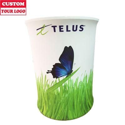 Foldable Customized Fabric Design Small Reception Desk Counter