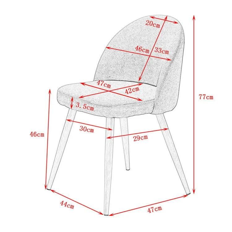 Luxury Dining Room Furniture Modern Restaurant Fabric Covers High Back Velvet Dining Chairs